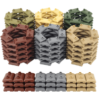 60pcs Sand Bag Bricks Building Blocks Set for Boys MOC Compatible Small Particles DIY Construction Toy Gift