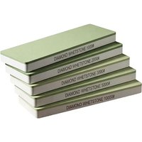 ADAEE 3mm Resin Diamond Whetstone 1000-10000 Grit 200x70x15mm Pro Knife Sharpener Woodworking Mirror Polishing Stone Set