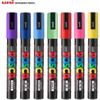Uni Poscas Marker Pen PC-5M 1.8-2.5mm POP Poster Advertising Mark Graffiti Pen Paint ัััะบะธ Art Supplies Multi-Colores marcadores