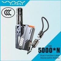 VYVYLABS Portable CCC Power Bank Removable Battery Pack 20000mAh 22.5W Fast Charging External Battery for iPhone Samsung