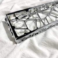 Spot Compatible Wooting60 Mirror Holy Aluminum Alloy Mechanical Keyboard Shell with Ribbon Mouth Design GH60 Hole Mirror Version