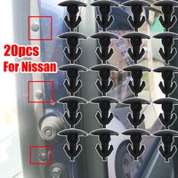 20/40PCS Door Weatherstrip Rivets Lining Lower Upper Clips For Nissan Qashqai J11 J10 Murano Z51 Qashqai X-trail Dualis Rogue