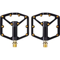 RPANTAHI Stampes Flat BMX/MTB Bike gold Pedal - Platform Bicycle Pedal, Minimal Profile, Adjustable Grip