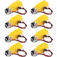 TT Motor Dual DC 3-6V Gearbox Motor 200RPM Ratio 1:48 Shaft Motor with 2.54mm Wire for Arduino DIY Smart Car Robot