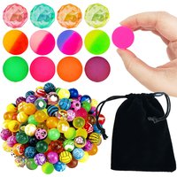 10/15/20pcs Colorful Bouncy Balls with Storage Bag 25mm Plastic Elasticity for Party Favors Birthdays Gifts Goodie Bags TMZ