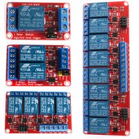 1PCS Relay Module 5V 12V 24V 1 2 4 8 Channel Relay Modules Board with Optocoupler Support High and Low Level Trigger for Arduino
