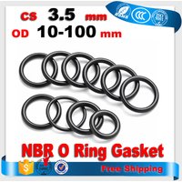NBR O Ring Gaskets CS3.5mm Seal Nitrile Rubber Bands High Pressure O-Rings Repair Kit Sealing Elastic Band O Rubber Rings