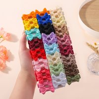10pcs/set Cute Mini Hair Baby Bow Clips for Girls Lovely Ribbon Handmade Bowbots Hairpins Headwear Kid Hair Accessories