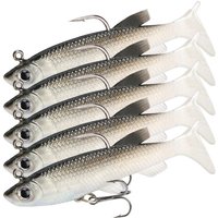 1/5pc Fishing Lures Soft Lure Wobblers Artificial Bait Silicone Fishing Lure Sea Bass Carp Fishing Lead Spoon Jig Lures Tackle