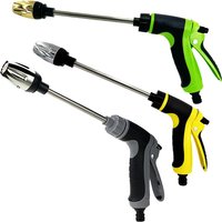 High Pressure Garden Hose Nozzle, Long Rod Gun, Adjustable Straight Spray Gun, Used For Car Washing, Irrigation, And Cleaning