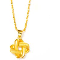Real 18K Gold Pendant Necklace for Women, Chinese Trendy Leaf Design, Solid 999, Fine Jewelry Gifts