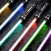 Nouveau sabre Laser rvb, jouets épée Laser, sabre lumineux, 7 couleurs changeantes, polices sonores pour enfants, Force FX FOC Blaster, jouets épée Laser Jedi, cadeaux