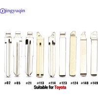 jingyuqin 10p #02 #05 #21 #113 #114 #123 #124 #148 #149 Car Key Ucut Blade for TOYOTA CAMRY RAV4 Corolla PRADO YARIS Dropship