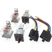 Transparent 12V 24V 4Pin 5Pin Auto Relay Waterproof Relay with Socket and Wire