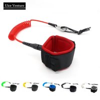 UICE 5FT 5MM Surf Leash Hand Rope Surfboard Leash SUP Board TPU Stainless Swivels Inflatable Paddle Board Longboard Accessory