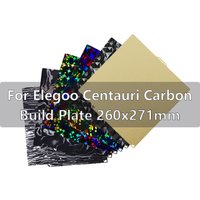 260x271 Build Plate for Elegoo Centauri Carbon Plate Smooth PEF Sheet PEO PET for Centauri Carbon 3D Printer Heatbed Build Plate