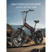 AliExpress RANDRIDE YX20M Foldable Electric Bike 1000W 48V 17Ah Battery 20 Inch Full Suspension 7-Speed urban Electric Bicycle For Adults