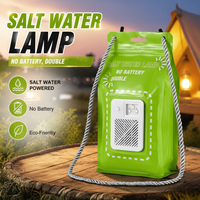 Portable Salt Water Powered LED Lantern,Eco-Friendly Emergency Survival Light for Outdoor Camping,Hiking Power Outage Backup