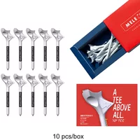 10pcs Golf Ball Holder Plastic 10 Diagonal Golf Ball Stand Lightweight Golf Speed Ball Tees Portable Durable Outdoor Accessories