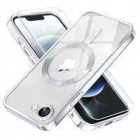 Magnetic Official Titanium Case for iphone 17e / 16e with 1 Screen Protector Camera Cover Metallic Glossy Luxury