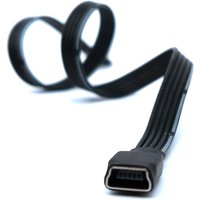Mini 10CM 20CM 30CM USB 5 Pin Male to Female Extension Adapter 90 Degree Left & Right Angled Mini USB Male Adapter