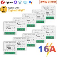 ZigBee 3.0 Smart Light Switch Module 16A MiNi DIY Breaker Supports 2 Way Control App Remote Control for Alexa Google Home