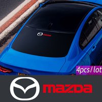 2/4pcs Car Emblem Stickers Auto Window Door Body Decorative Decal For Mazda 2 3 4 5 6 7 323 626 CX3 Cx5 RX8 RX3 MX5 Atenza Axela
