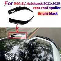 For Morris Garages MG MG4 EV MuLan 2022-2025 High Quality ABS Glossy Black Rear Roof Spoiler Wings image 3