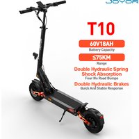 JOYOR T10 Elektroroller für Erwachsene, 60V18AH Akku, Offroad-Elektroroller, 10-Zoll-Offroad-Reifen, faltbarer E-Scooter