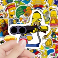 AliExpress 50PCS Disney Cartoon Cute The Simpsons Stickers Graffiti DIY Phone Skateboard Laptop Luggage Bike PVC Waterproof Decals Kids