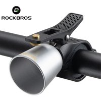ROCKBROS Bike Bell MTB Road 100db Bicycle Ring Copper Alloy Horn Warning Safe Easy Installation Crisp Cycling Bells Accessorie