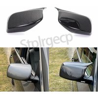 E60 Carbon Fiber Bright black Side Rearview Mirror Cover For BMW 5 6 Series E60 E61 E63 E64 2003-2010 M style mirror cover