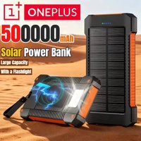 OnePlus 50000mAh Solar Power Bank Portable Large Capacity Super Fast Charging Outdoor External Battery for iPhone Huawei Samsung