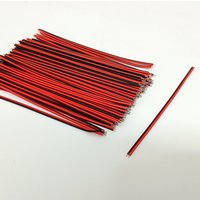 15cm 22AWG Tin-Plated Solder Cable Single Color 2Pin LED Strip Welding Wire Black Red Cables 5PCS-100PCS