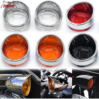 For Harley Touring FLHR FXRT Sportster XL Dyna Softail FLHX V-Rod FLTRI Turn Signal Light Bezels Lens Cover Visor Trim Rings