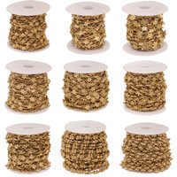 1Meter Stainless Steel Flower Star Link Cable Chains for DIY Necklace Bracelet Body Chain Jewelry Making Findings Bulk Wholesale