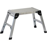 150kg Folding Aluminium Work Platform Step Up Bench Ladder EN131