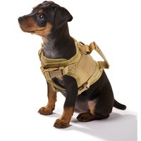 Tactical Puppy Harness Leash For Small Dogs Cats Adjustable Kitten Vest For Military Service Dog Working Training Walking