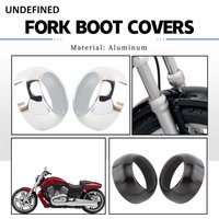 Chrome 39mm Fork Boot Cap Covers for Harley 88-21 Sportster XL 883 1200 Forty Eight Iron 883 Dyna 88-94 FXR 91-05 FXD Low Rider