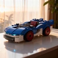 178pcs MOC Sonic S Speedster Lightning The Hedgehog Model Building Blocks Creative Display Gift Collectible Decor Kids Premium