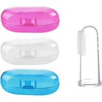 Silicone Finger Toothbrush for Baby Infant Teeth Care Safety Teeth Clean Toothbrush Rubber Cleaner Baby Deciduous Tooth Brush