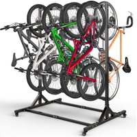 Freistehender Fahrradständer für 8 Fahrräder, 440 Lb Kapazität