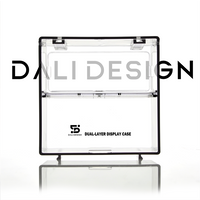 Premium 1/64 Dual-Layer Acrylic Model Car Display Case - Clear Protective Box for Diecast Car Collection, Gift Box (Without car)