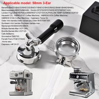 58mm 3-Ears For Hibrew h10a/h7a/h7 Barsetto/LEHEHE/Petrus3899 Espresso Machine Portafilter Replacement Basket Barista Tools