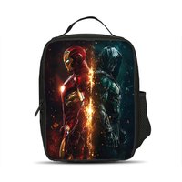Iron Man Lead Lunch Bags Superhero School Girls and Boys Large Capacity Outdoor Picnic Bag Student Lunch Bags Ice Bag