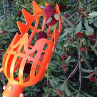 High altitude telescopic rod fruit picker fruit picking tool fruit picking plastic rod retractable rod flower hook