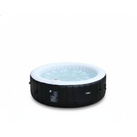 6 Person Spa, 208 x 208 x 65 cm PVC Airjet Spa Pool, Portable Massage Round Outdoor Spa, Heavy Duty PVC Hot Tub Swimming Pool