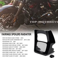 NEW MOTORCYCLE BLACK Chin Fairings Spoilers Radiator Covers FIT For Harley Touring Street Glide 2017-2023 2022 2021 2020 2019 image 4