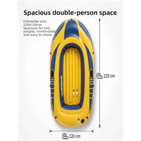Thickened Inflatable Kayak Craft Outdoor Adventure Boat River Play Anti-tear Collision-resistant Fishing Boat Supplies