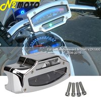 For Suzuki Boulevard M109R Black/Chrome Tach Guage Housing Tachometer Speedometer Guage Cover Fit Intruder VZR1800 VZR 2006-2019